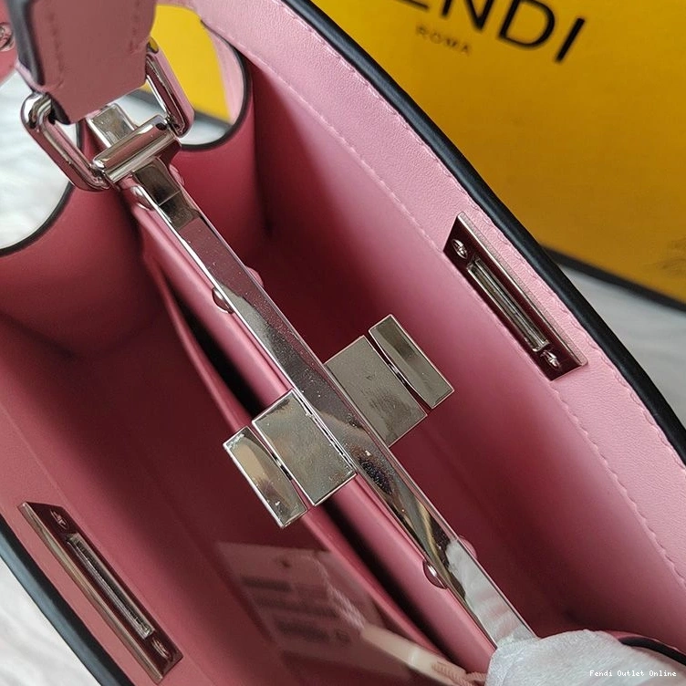 Cheap Bag Peekaboo Petite Pink ISeeU In Nappa Fendi Leather 0717